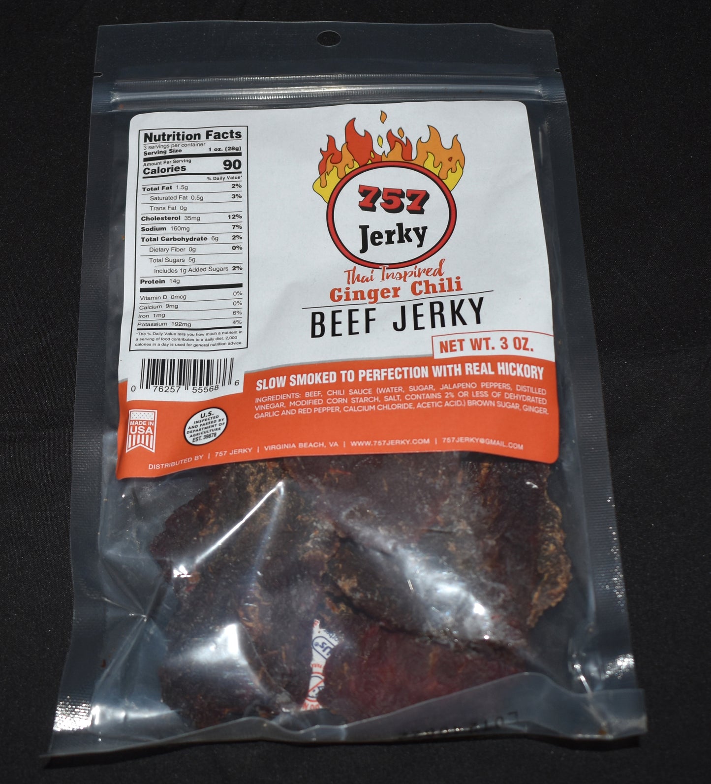 Thai Inspired Ginger Chili Beef Jerky