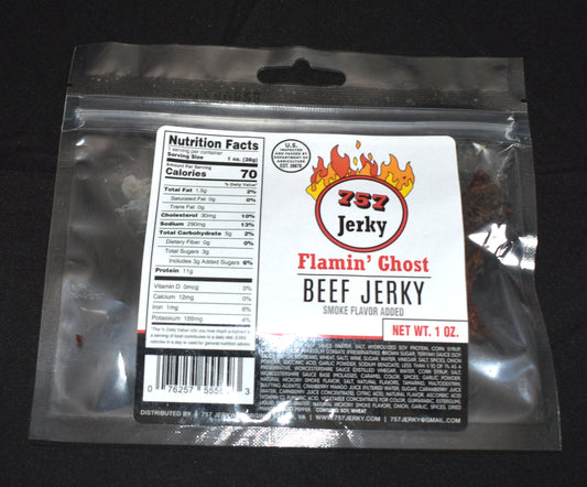 Flamin' Ghost Beef Jerky Snack Size